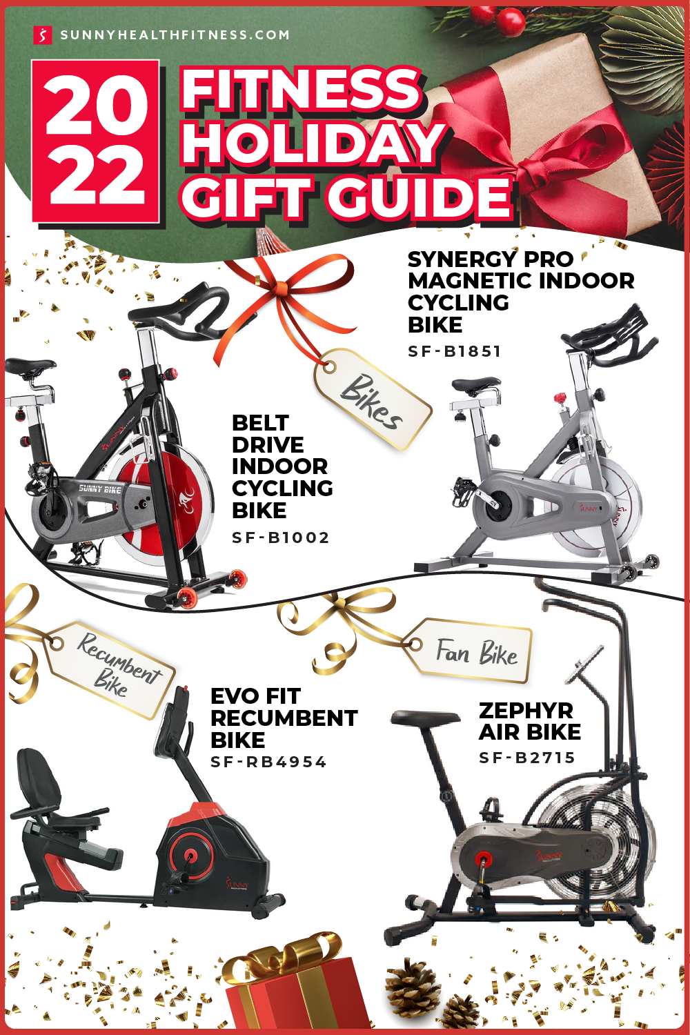 2022 Fitness Holiday Gift Guide - Exercise Equipment Infographic 1