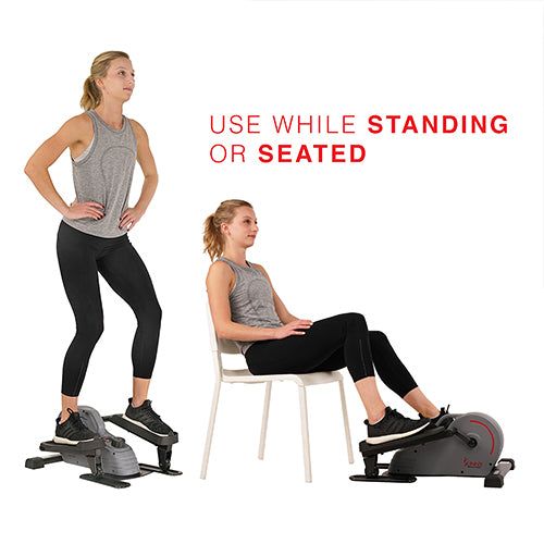 DUAL SIT/STAND ACTION | Mix up your workout when you pedal forward while standing or seated to test your balance. Develop your lower body, and improve yourself in a brand-new way.
