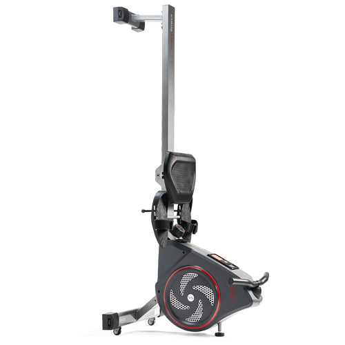 UPRIGHT STORAGE | Simply tilt and stand the rower upright to allow for a convenient and easy storage method resulting in a space efficient footprint.